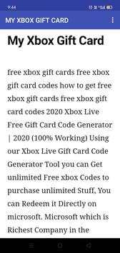 My Xbox Gift card screenshot 1