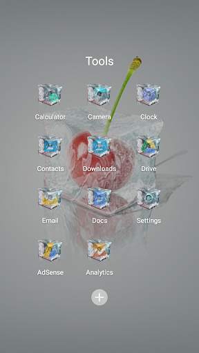 Tema 3D Ice Cubes Solo screenshot 6