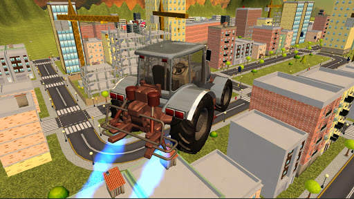 Flying Tractor Ride Simulator screenshot 3