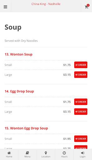 China King Nashville Online Ordering screenshot 3