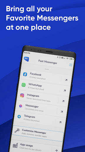 Fast Messenger App - All-In-One-Messenger screenshot 1