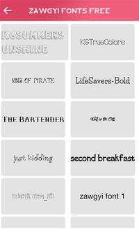 Zawgyi Fonts Free screenshot 3