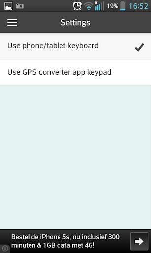 GPS coordinaten converter screenshot 6