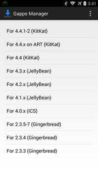 Gapps Manager screenshot 1