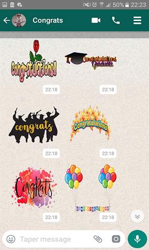 Congrats Stickers For Whatsapp screenshot 2
