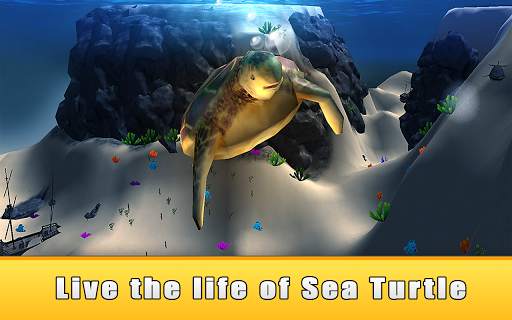 Ocean Turtle Simulator 3D 1 تصوير الشاشة