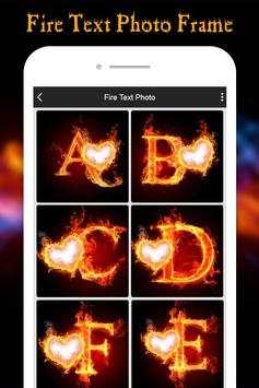 Fire Text Photo Editor screenshot 1