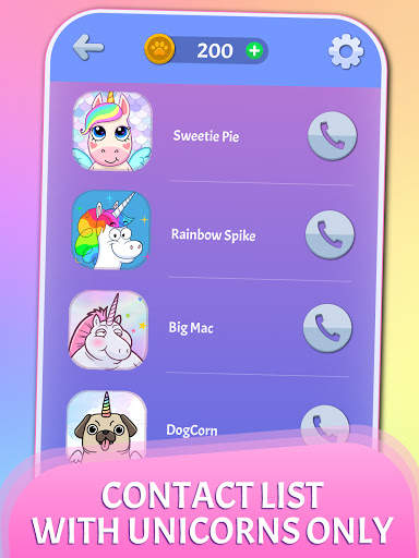 Fake Calls Unicorns Prank screenshot 2