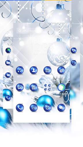 Blue shine ball APUS launcher theme & HD wallpaper screenshot 3