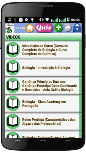 Curso de Biologia (português) screenshot 3