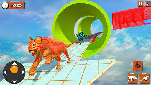 Cougar Sim 3D: Mega Ramp Parkour Run screenshot 2