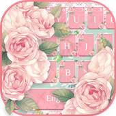 Pink Flower Keyboard 10001002
