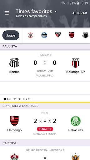 Placar UOL - Futebol em Tempo Real screenshot 2