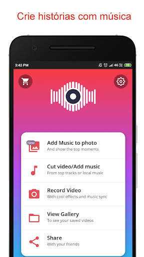 música na foto, crie histórias de música no Insta screenshot 1