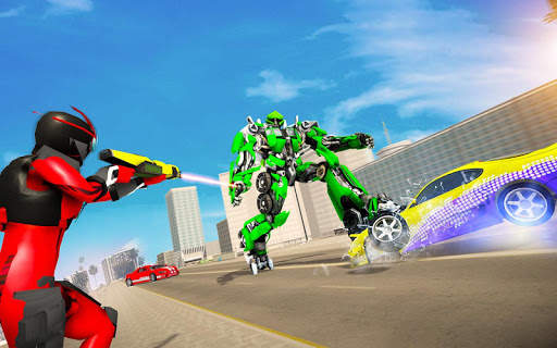 Flying Robot Hero Vegas Crime City Gangster स्क्रीनशॉट 3