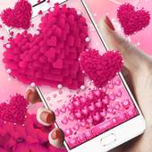 Pink love Heart keyboard 10001001