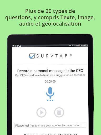 App d'enquête hors ligne screenshot 9