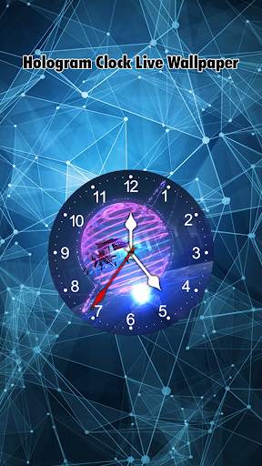 Hologram Clock Live Wallpaper - Analog Clock screenshot 5