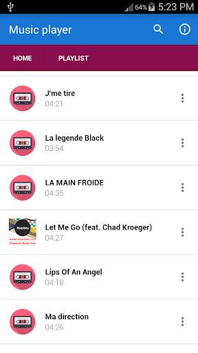 Audio player - mp3 player screenshot 2