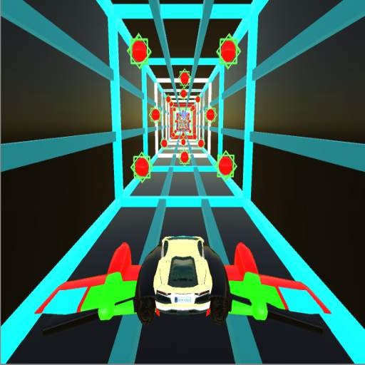 Real Flying Car -Speed Tron Cube Tunnel Trouble 3D 2.0