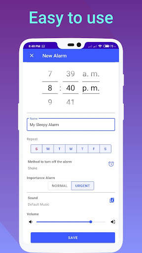 Sleepy alarm : clock reminder screenshot 4