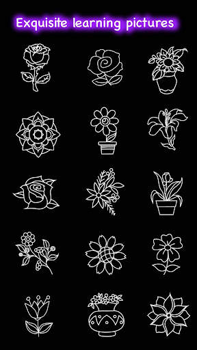 Learn To Draw Glow Flower screenshot 8