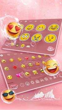 Rose Gold Waterdrops Keyboard screenshot 3