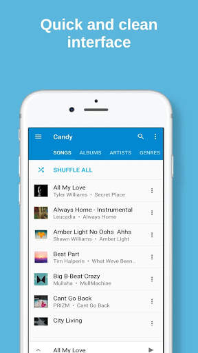Candy Music Player : Songs, Audio & Playlists screenshot 2