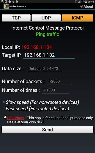 Packets Generator screenshot 4