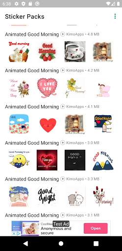 Animated Good Morning🥰 Stickers for WhatsApp screenshot 1