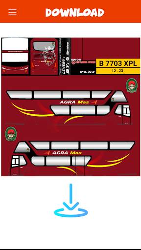 Livery Bussid Agra Mas screenshot 5