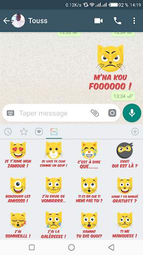 Mr Chat Pack de Sticker screenshot 4