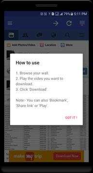 Video Downloader no Facebook screenshot 2