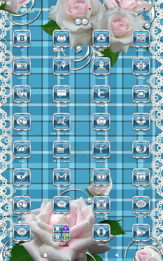White Roses Go Launcher theme screenshot 12
