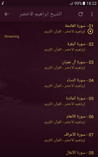 القران الكريم كامل بصوت الشيخ ابراهيم الاخضر screenshot 4