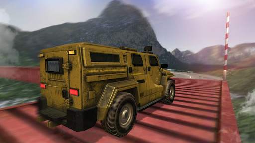 Impossible Police Hummer Car Tracks 3D screenshot 5
