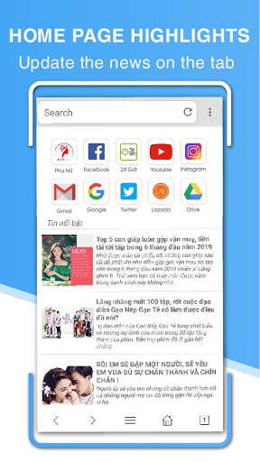 Fu Web Browser: Fast & secure screenshot 1