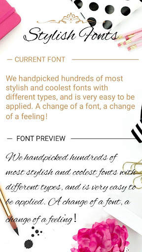 Stylish Font for FlipFont screenshot 1