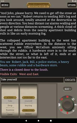 The Forgotten Nightmare 3 Text Adventure Game screenshot 6
