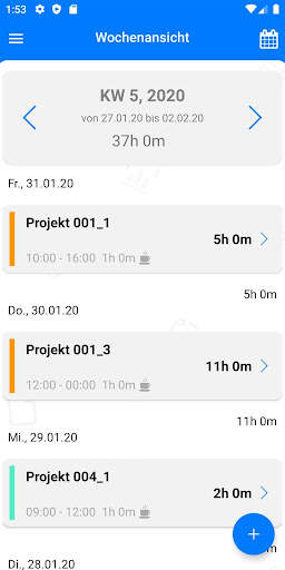 TimeTrack Arbeitszeiterfassung screenshot 3