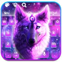 Galaxy Neon Wolf-thema on 9Apps