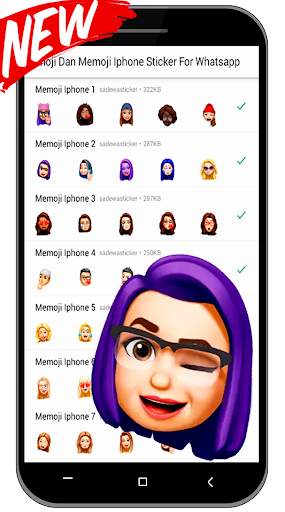Emoji Dan Memoji Iphone Sticker For Whatsapp screenshot 1