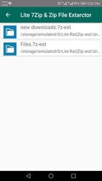 Lite 7z & 7Zip File Extarctor screenshot 8
