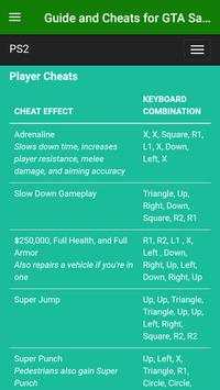 Guide and Cheats for GTA San Andreas screenshot 3