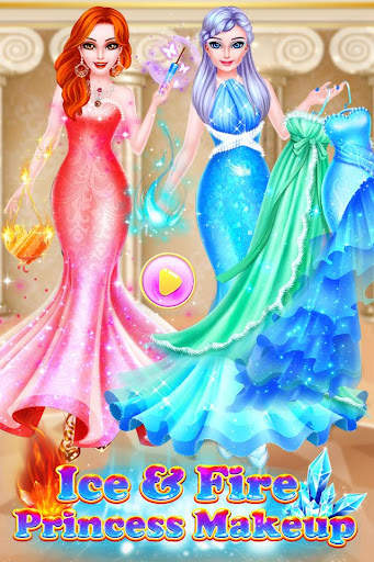 Ice VS Fire Princess Makeup скриншот 1