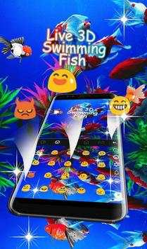 Live 3D Swimming Fish Keyboard Theme screenshot 5