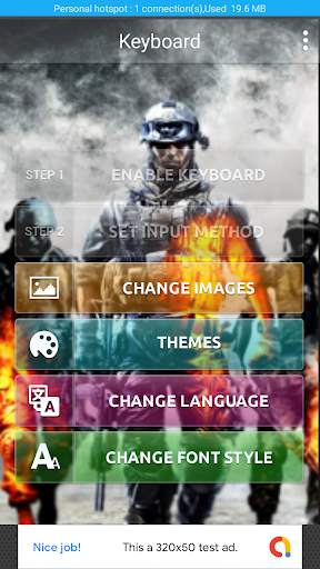Military Keyboard स्क्रीनशॉट 1