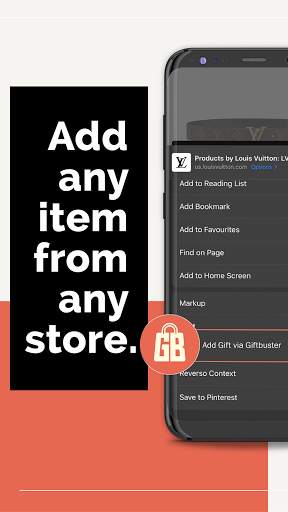 Shopping wishlist by Giftbuste screenshot 3
