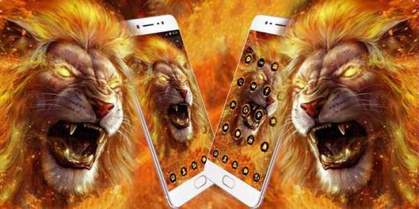 Gold Vivid Blustering Lion Theme screenshot 4