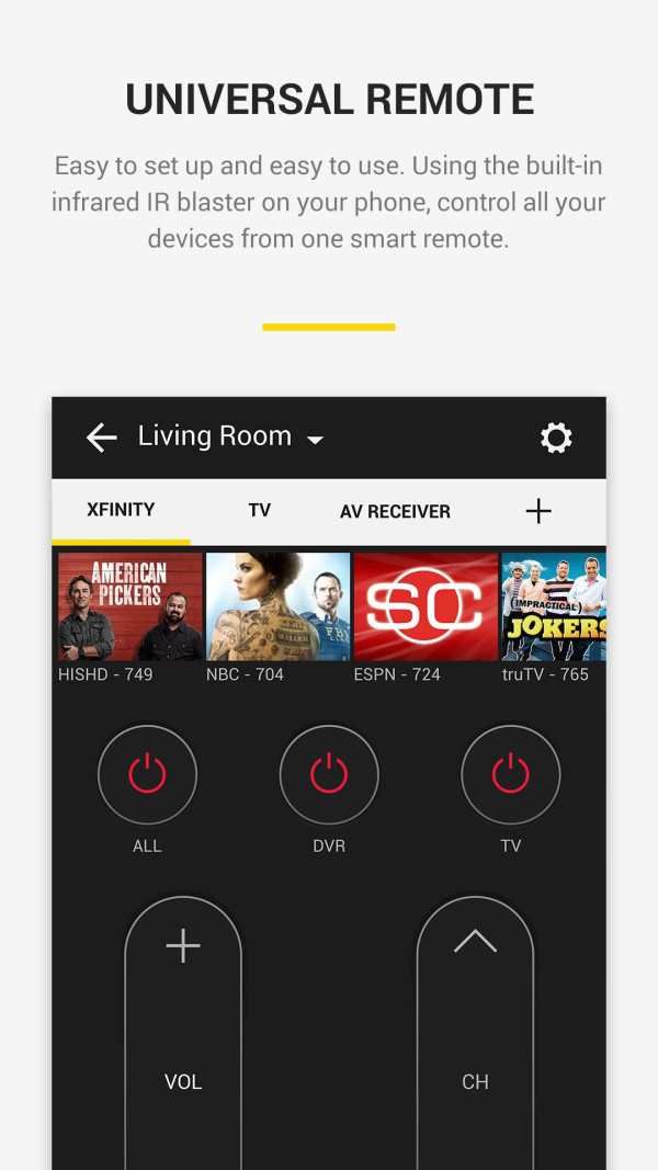 Peel Universal Smart TV Remote Control screenshot 2